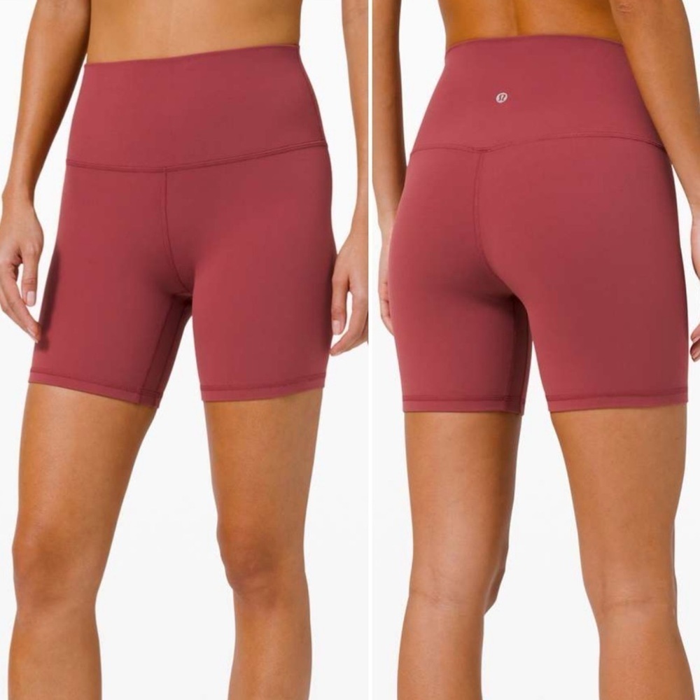 Lululemon Align Bike Short 6" Chianti Wine Red Sz 0